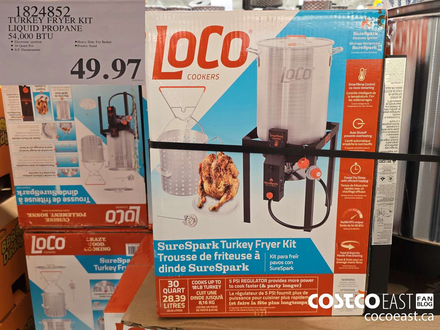 1824852 TURKEY FRYER KIT LIQUID PROPANE 54,000 BTU $49.97