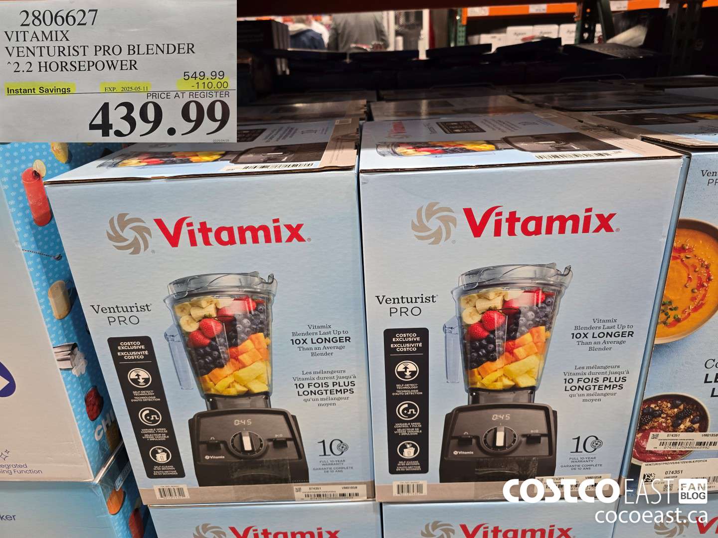2806627 VITAMIX VENTURIST PRO BLENDER 2.2 HORSEPOWER ($110.00 INSTANT SAVINGS EXPIRES ON 2025-05-11) $439.99