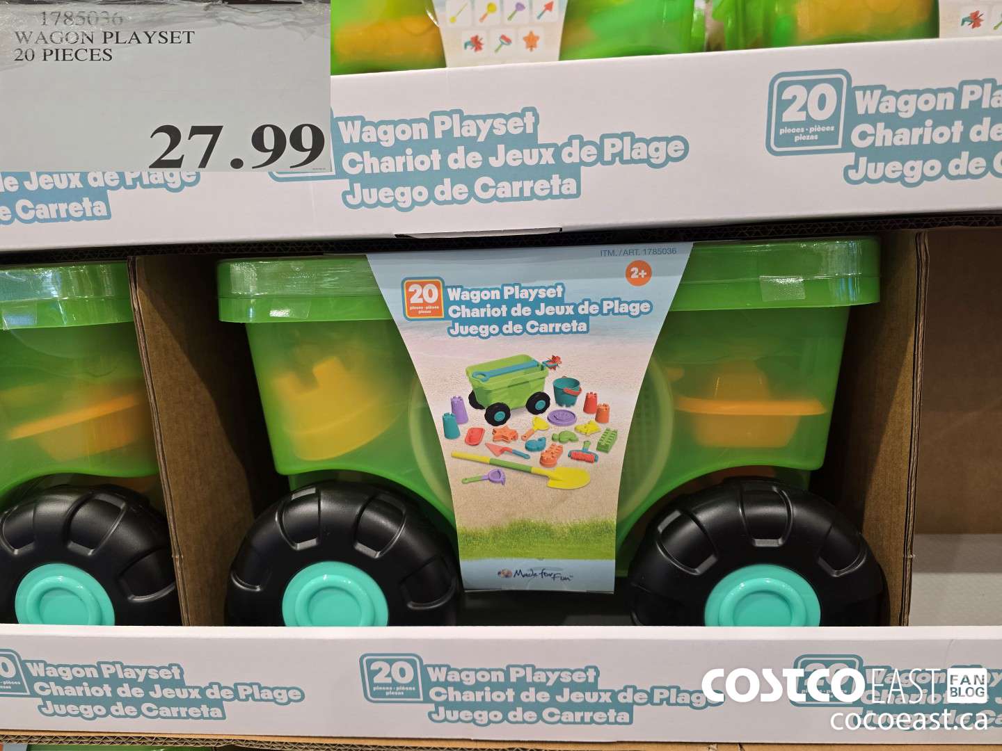 1785036 WAGON PLAYSET 20 PIECES $27.99