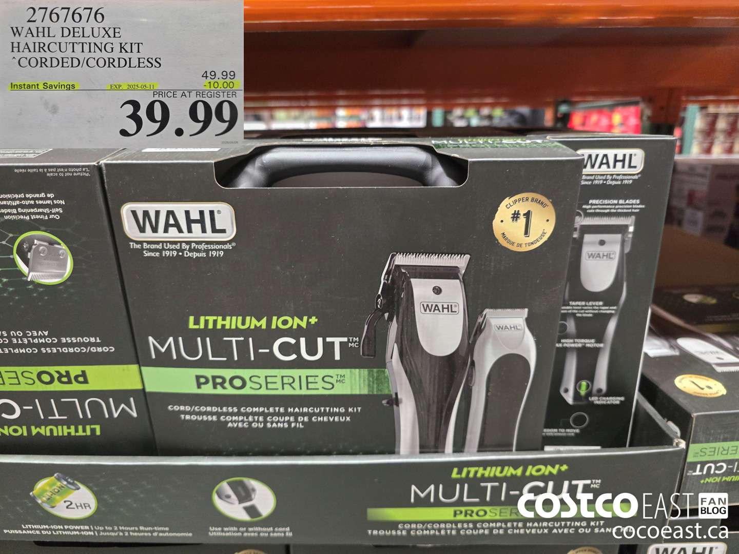 2767676 WAHL DELUXE HAIRCUTTING KIT CORDED/ CORDLESS ($10.00 INSTANT SAVINGS EXPIRES ON 2025-05-11) $39.99
