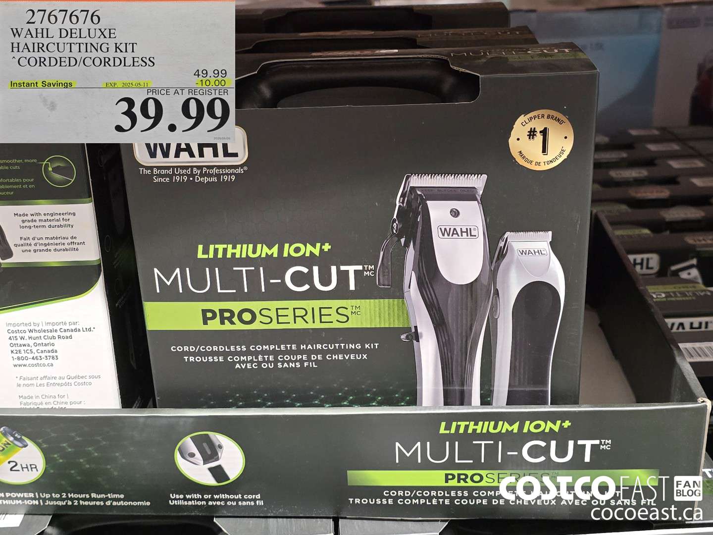 2767676 WAHL DELUXE HAIRCUTTING KIT CORDED/ CORDLESS ($10.00 INSTANT SAVINGS EXPIRES ON 2025-05-11) $39.99