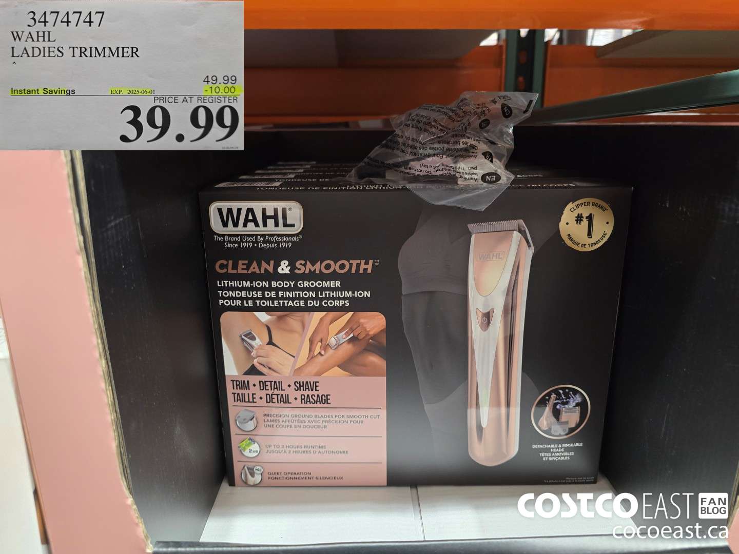 3474747 WAHL LADIES TRIMMER 2025-0601 ($10.00 INSTANT SAVINGS) $39.99