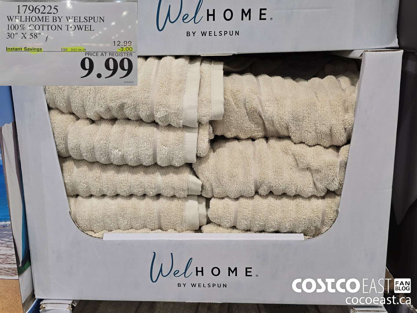 1796225 WELHOME BY WELSPUN 100% COTTON TOWEL 30