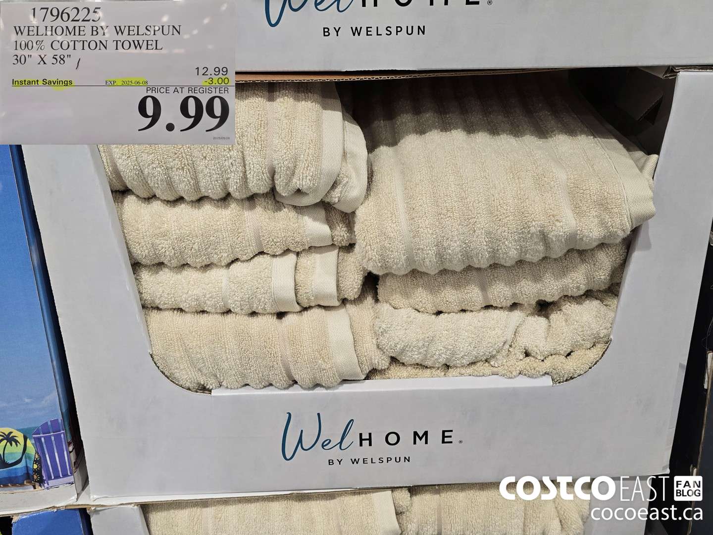 1796225 WELHOME BY WELSPUN 100% COTTON TOWEL 30