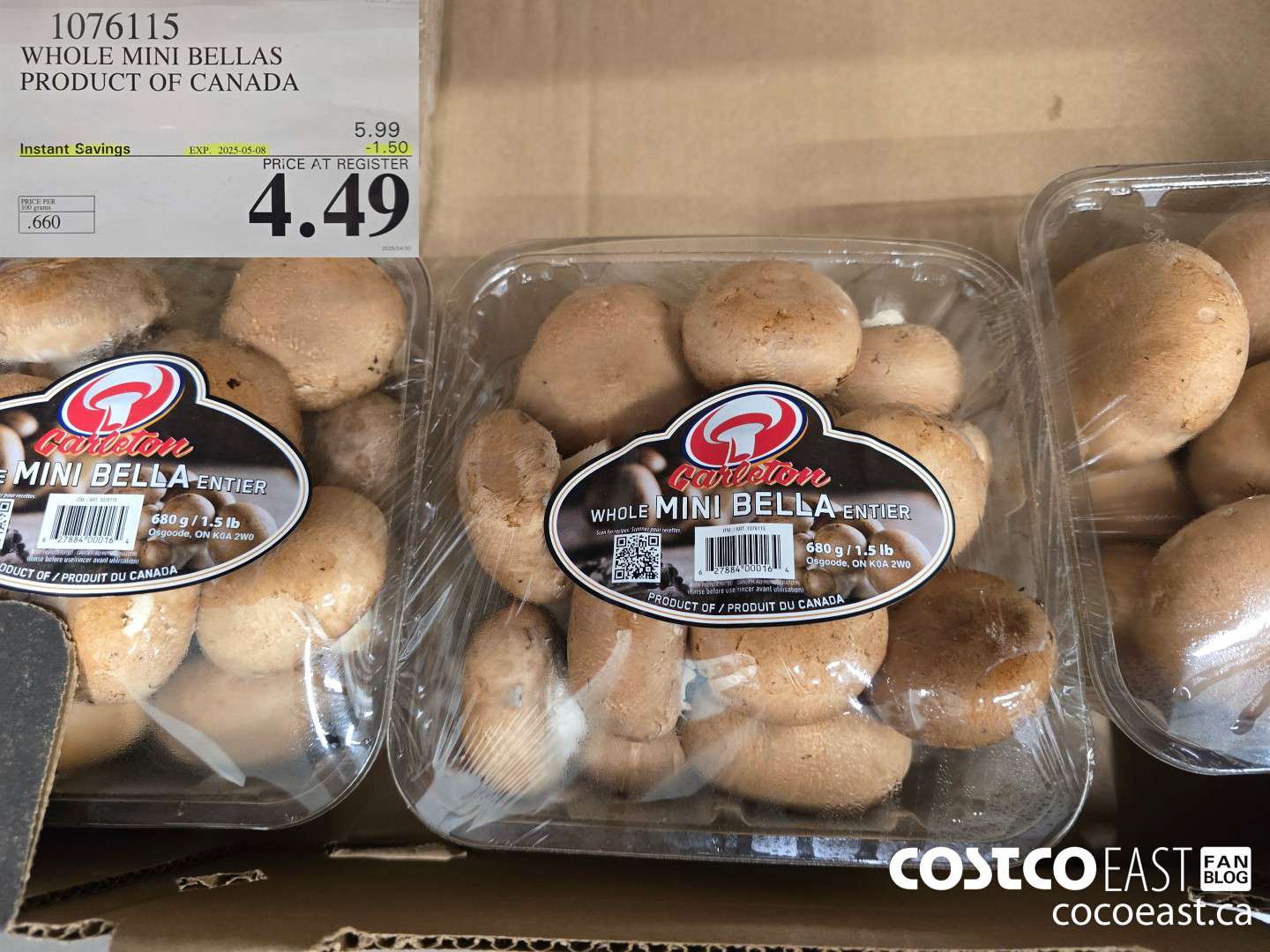 1076115 WHOLE MINI BELLAS PRODUCT OF CANADA ($1.50 INSTANT SAVINGS EXPIRES ON 2025-05-08) $4.49