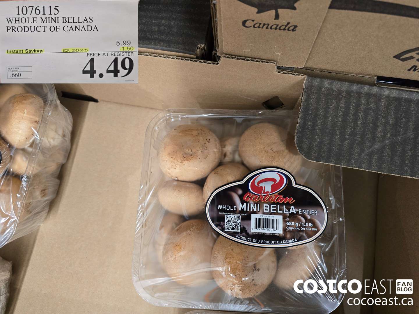 1076115 WHOLE MINI BELLAS PRODUCT OF CANADA ($1.50 INSTANT SAVINGS EXPIRES ON 2025-05-25) $4.49