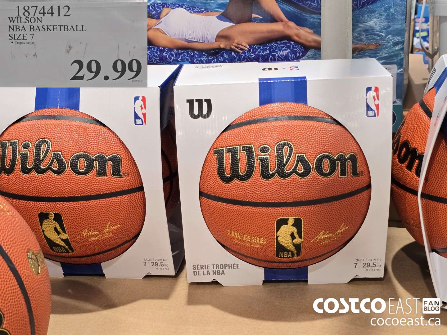 1874412 WILSON NBA BASKETBALL SIZE 7 $29.99