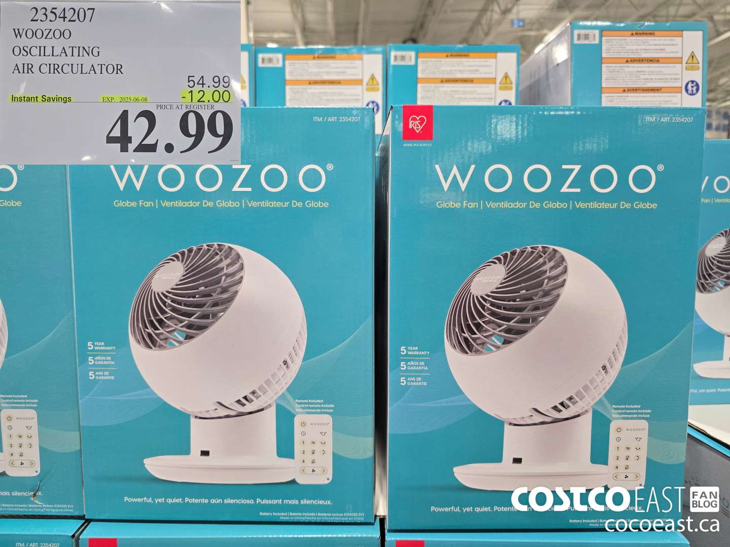 2354207 WOOZOO OSCILLATING AIR CIRCULATOR ($12.00 INSTANT SAVINGS EXPIRES ON 2025-06-08) $42.99