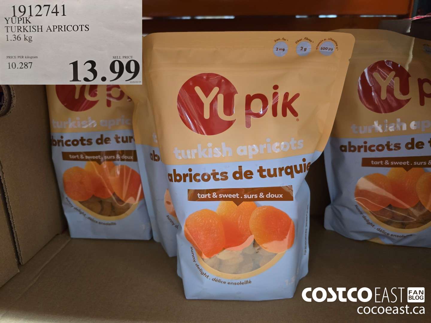 1912741 YUPIK TURKISH APRICOTS 1.36 kg $13.99