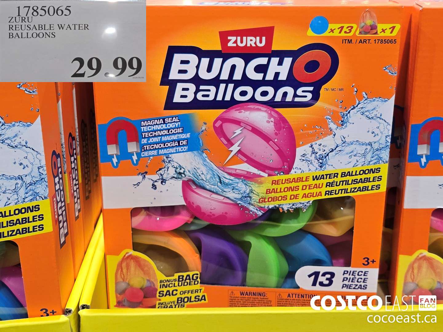 1785065 ZURU REUSABLE WATER BALLOONS $29.99