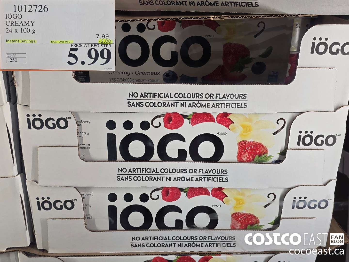 1012726 lOGO CREAMY 24 x 100 g ($2.00 INSTANT SAVINGS EXPIRES ON 2025-06-01) $5.99