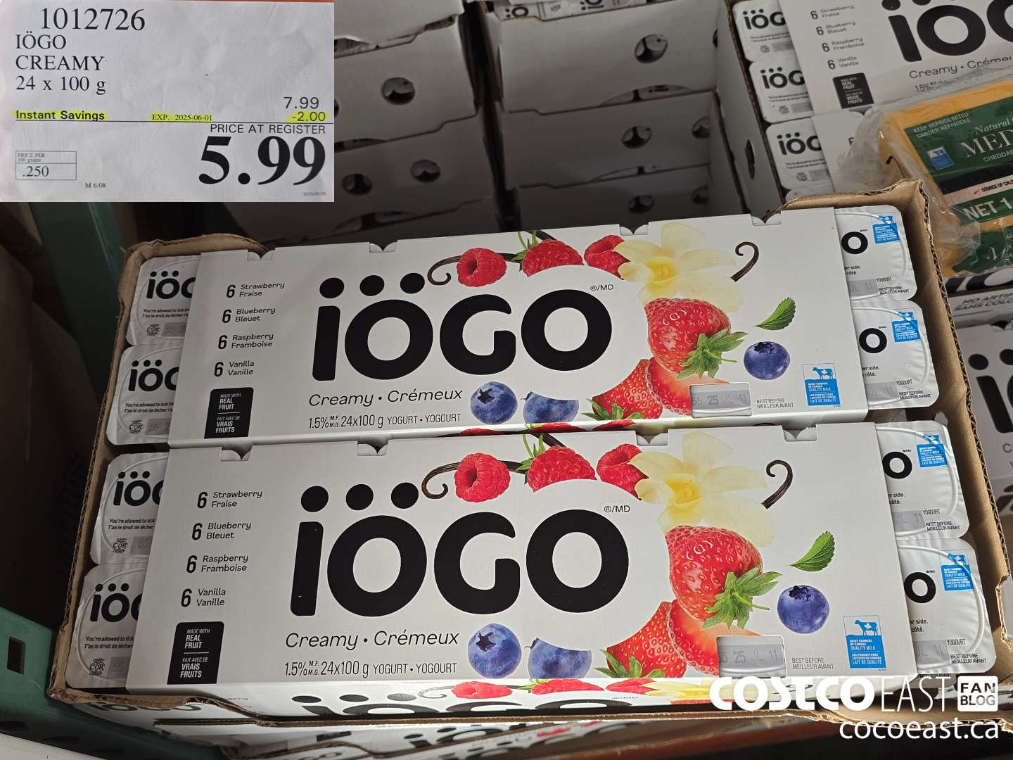 1012726 lOGO CREAMY 24 x 100 g ($2.00 INSTANT SAVINGS EXPIRES ON 2025-06-01) $5.99