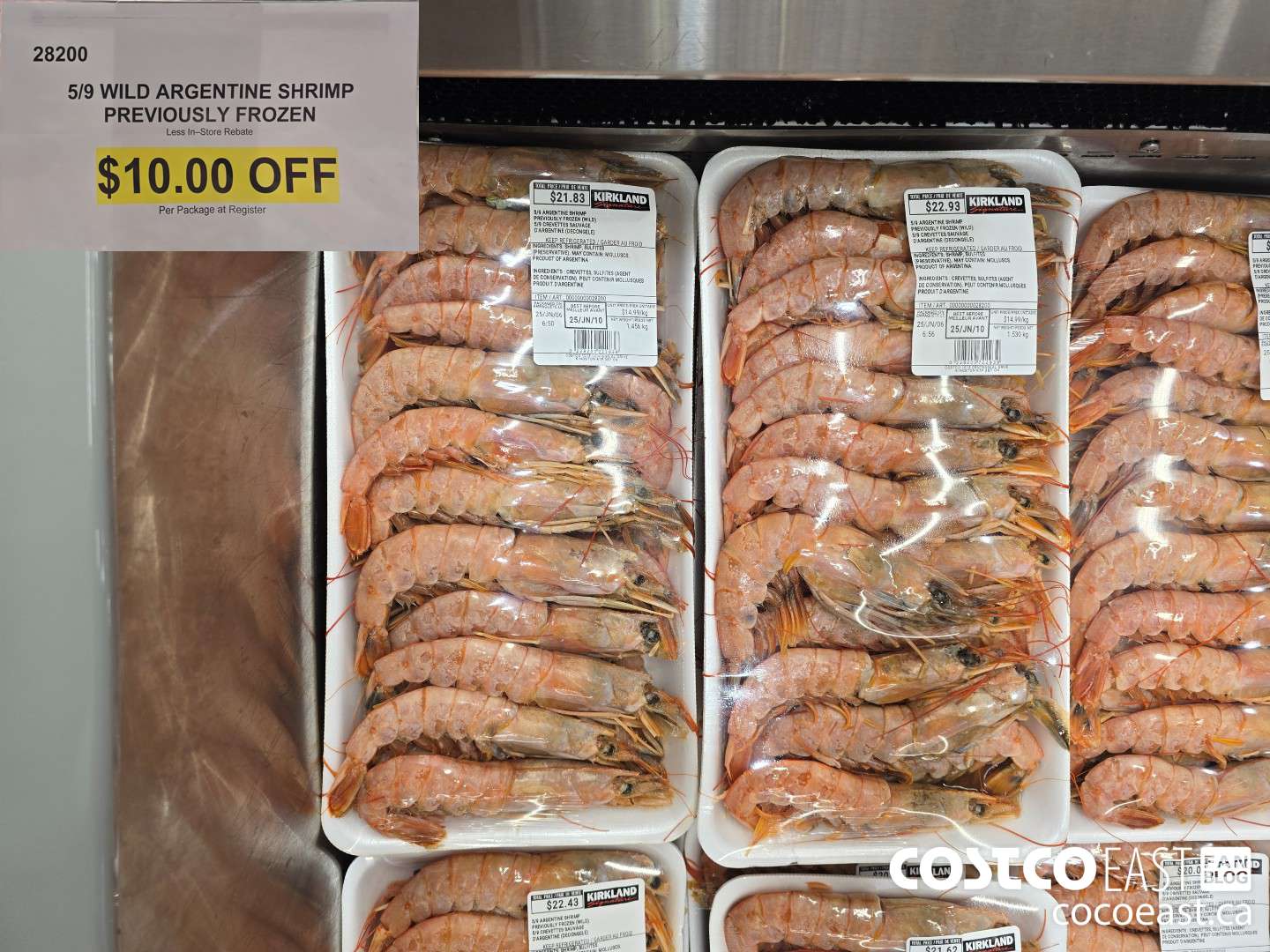 28200 5/9 WILD ARGENTINE SHRIMP PREVIOUSLY FROZEN ($10.00 INSTANT SAVINGS)