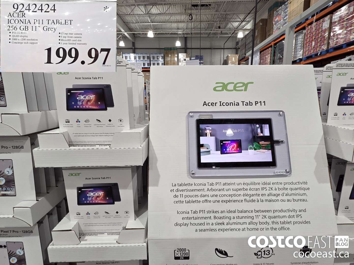 9242424 ACER ICONIA P11 TABLET 256GB 11