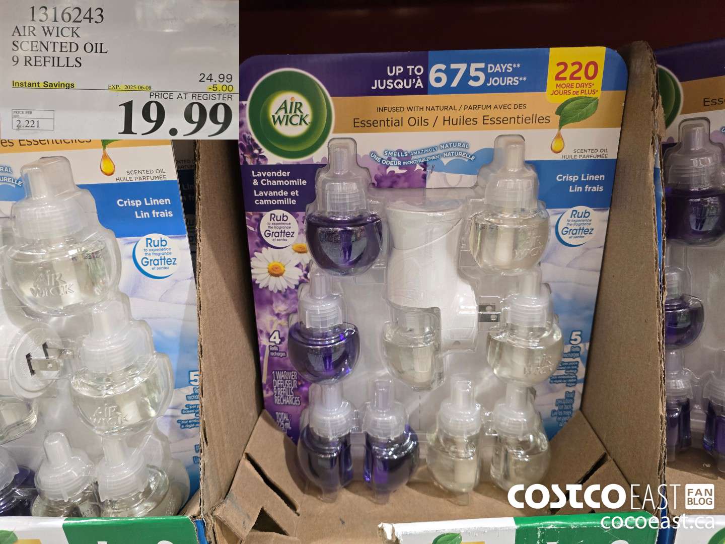 1316243 AIR WICK SCENTED OIL 9 REFILLS ($5.00 INSTANT SAVINGS EXPIRES ON 2025-06-08) $19.99