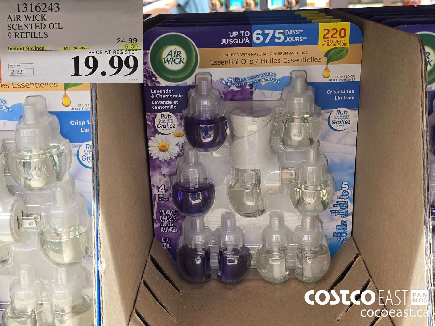 1316243 AIR WICK SCENTED OIL 9 REFILLS ($5.00 INSTANT SAVINGS EXPIRES ON 2025-06-29) $19.99