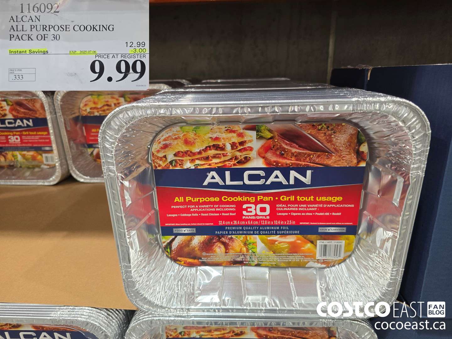 116092 ALCAN ALL PURPOSE COOKING PACK OF 30 ($3.00 INSTANT SAVINGS EXPIRES ON 2025-07-06) $9.99