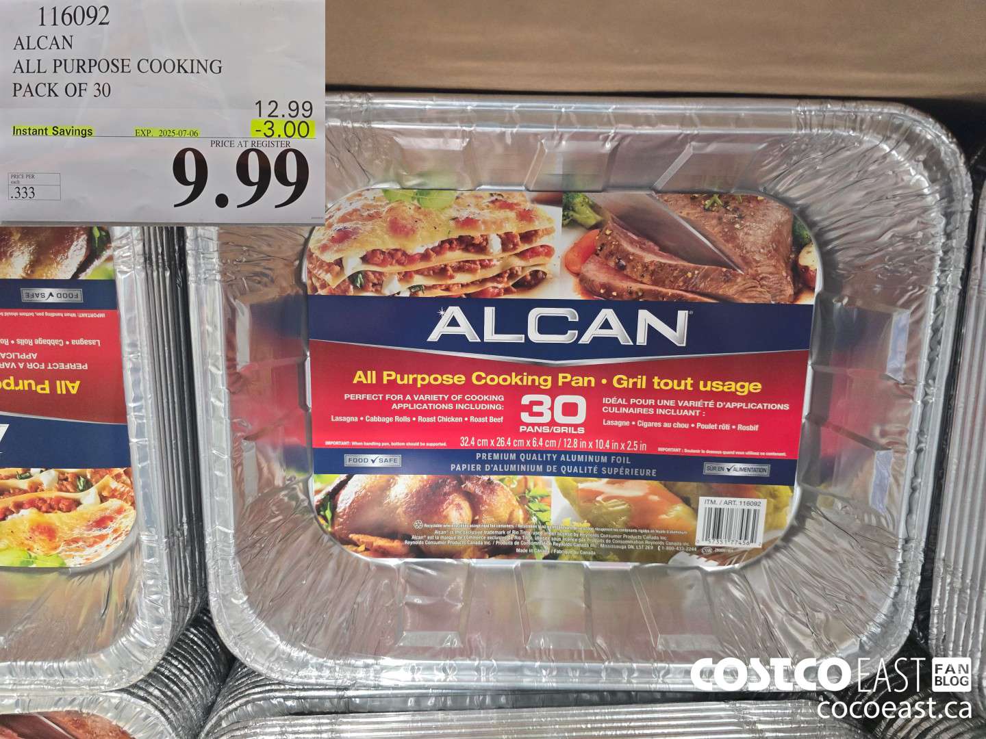 116092 ALCAN ALL PURPOSE COOKING PACK OF 30 ($3.00 INSTANT SAVINGS EXPIRES ON 2025-07-06) $9.99