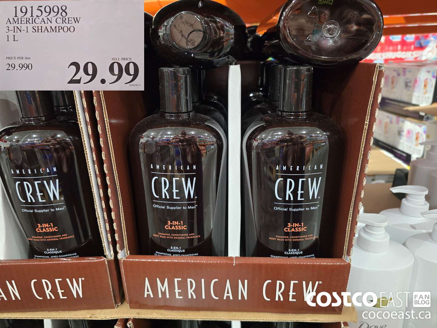 1915998 AMERICAN CREW 3-IN-1 SHAMPOO 1 L $29.99