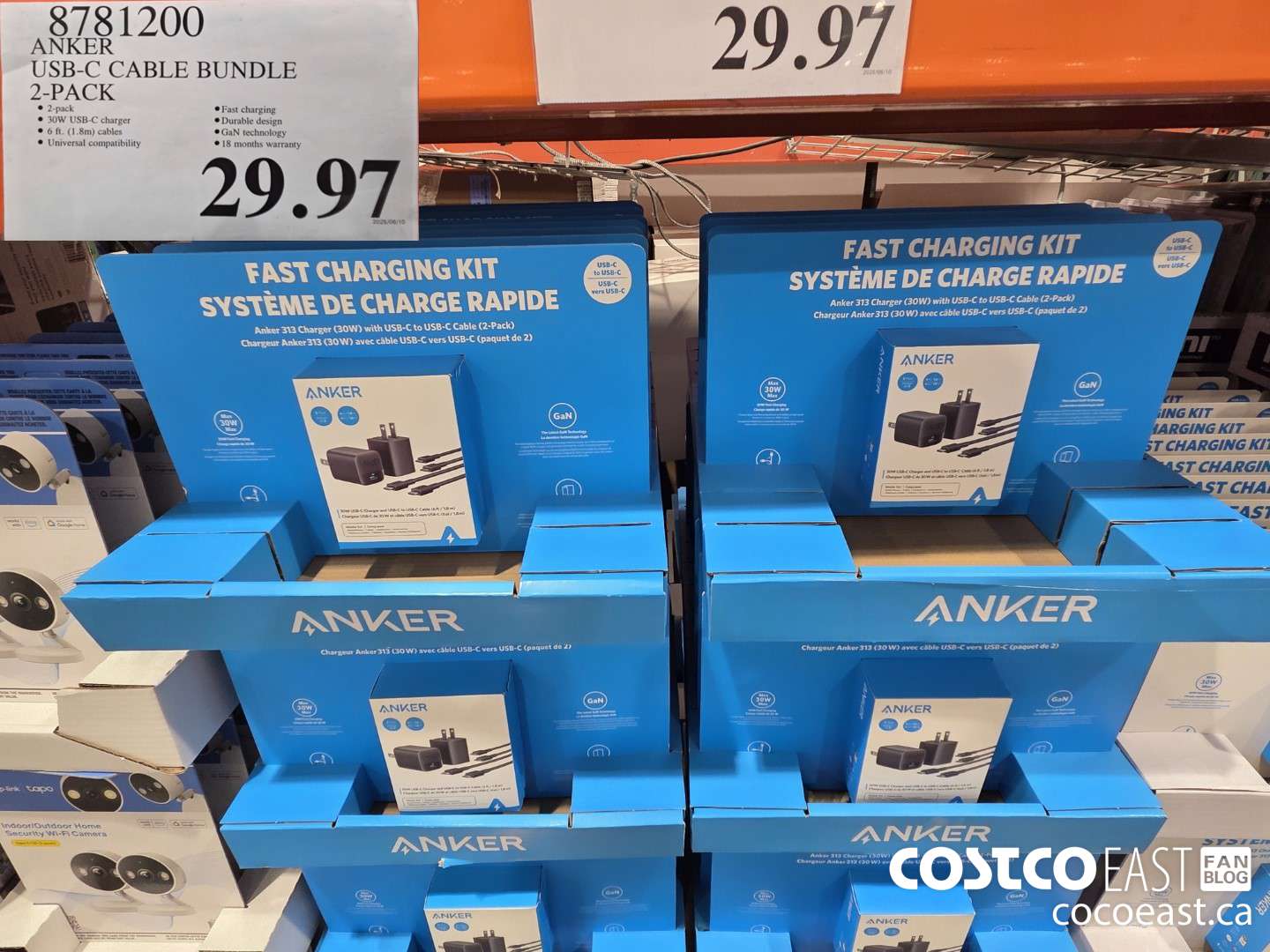 8781200 ANKER USB-C CABLE BUNDLE 2-PACK $29.97