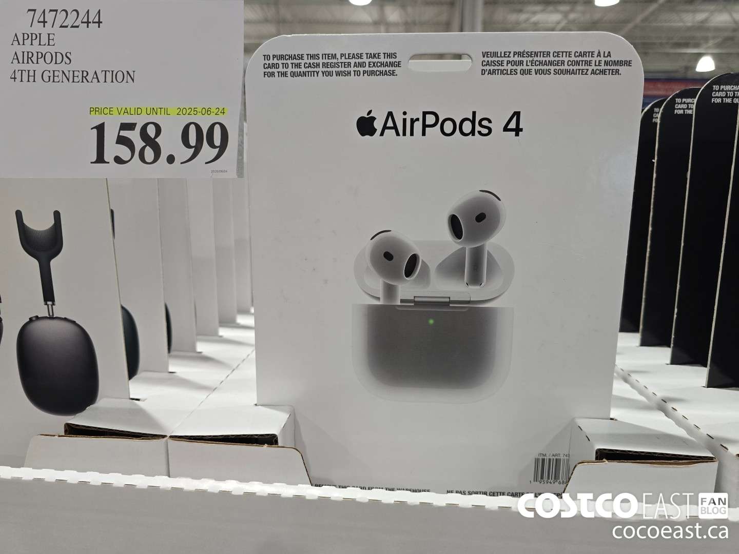 7472244 APPLE AIRPODS 4TH GENERATION $158.99
