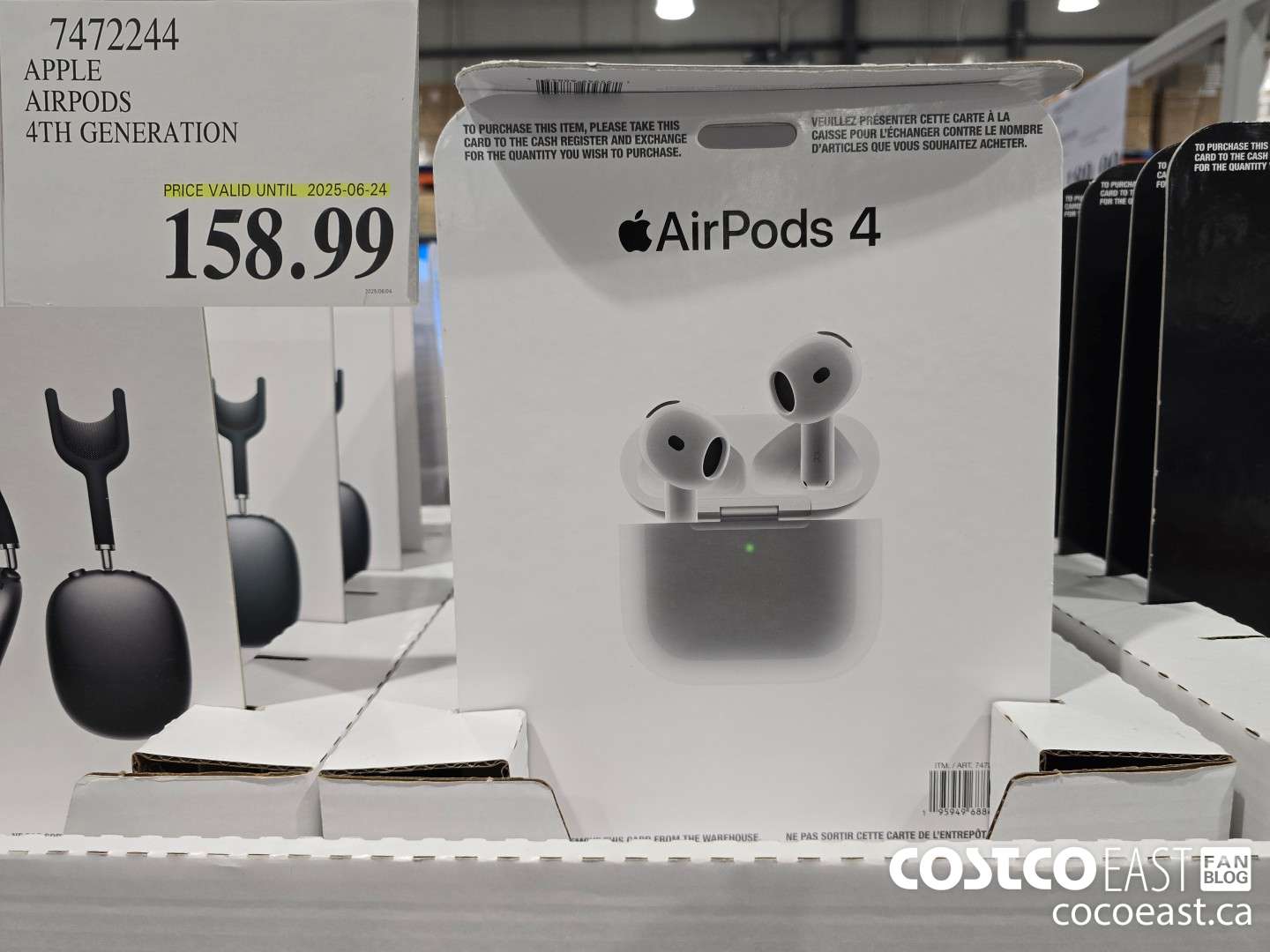 7472244 APPLE AIRPODS 4TH GENERATION $158.99