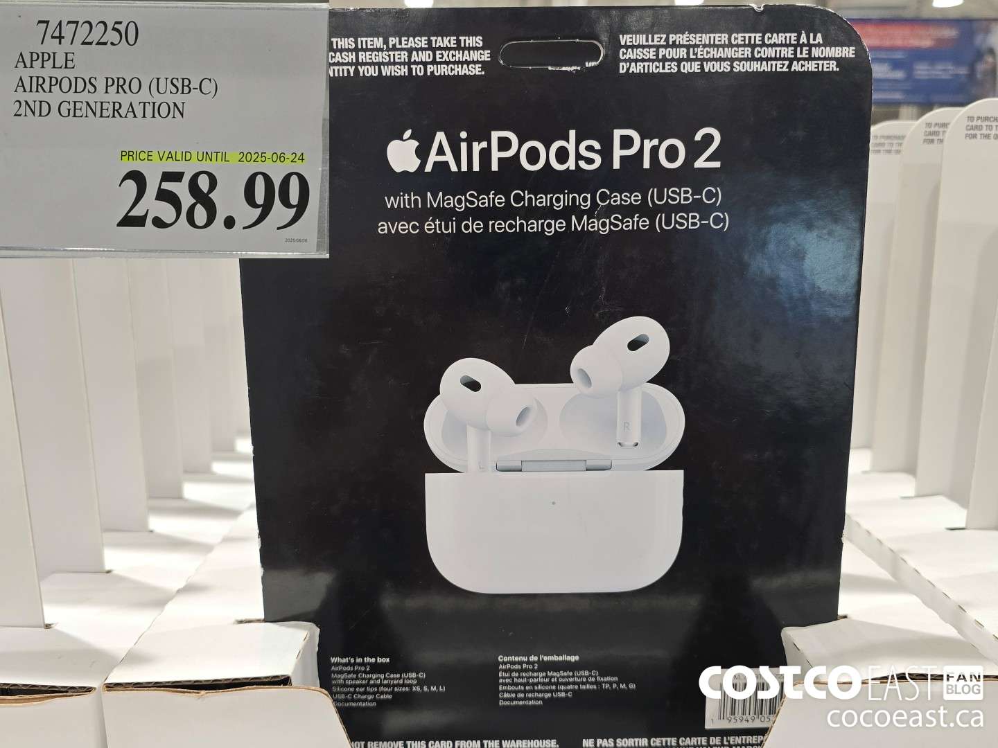 7472250 APPLE AIRPODS PRO (USB-C) 2ND GENERATION $258.99