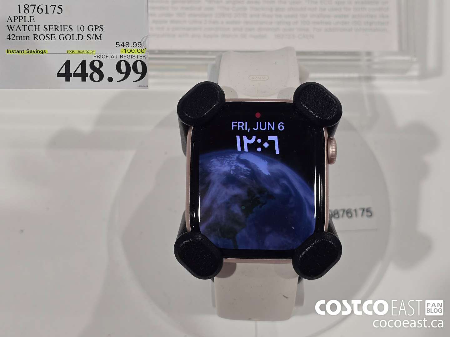 1876175 APPLE WATCH SERIES 10 GPS 42mm ROSE GOLD S/M ($100.00 INSTANT SAVINGS EXPIRES ON 2025-07-06) $448.99