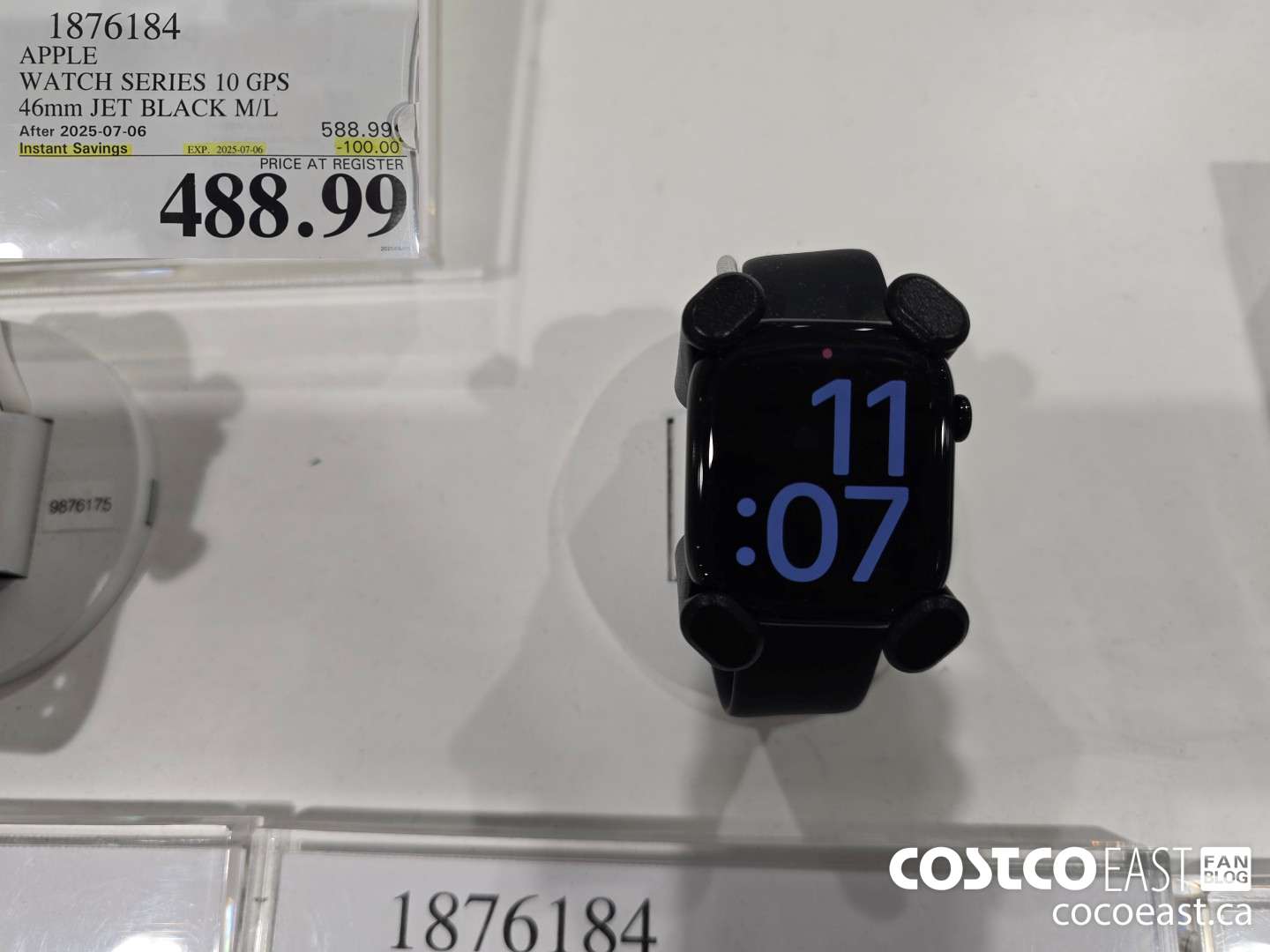 1876184 APPLE WATCH SERIES 10 GPS 46mm JET BLACK M/L ($100.00 INSTANT SAVINGS EXPIRES ON 2025-07-06) $488.99