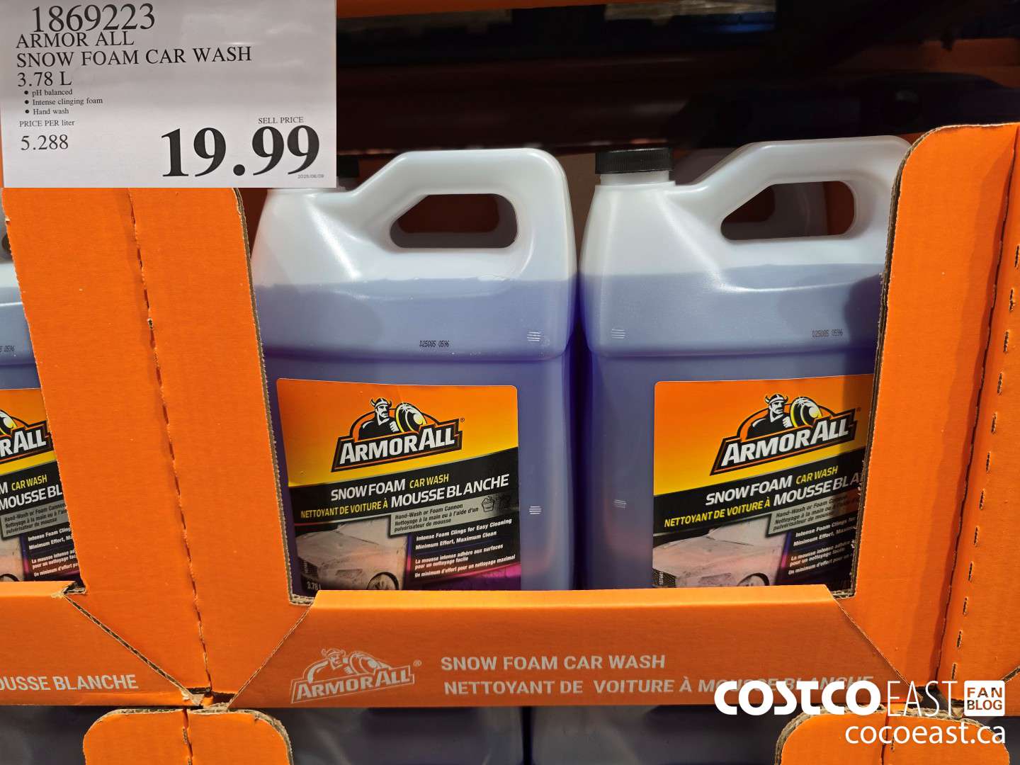 1869223 ARMOR ALL SNOW FOAM CAR WASH 3.78 L $19.99