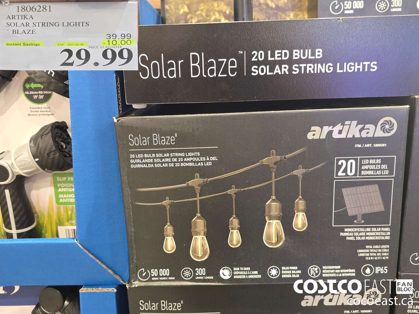 1806281 ARTIKA SOLAR STRING LIGHTS BLAZE ($10.00 INSTANT SAVINGS EXPIRES ON 2025-06-08) $29.99