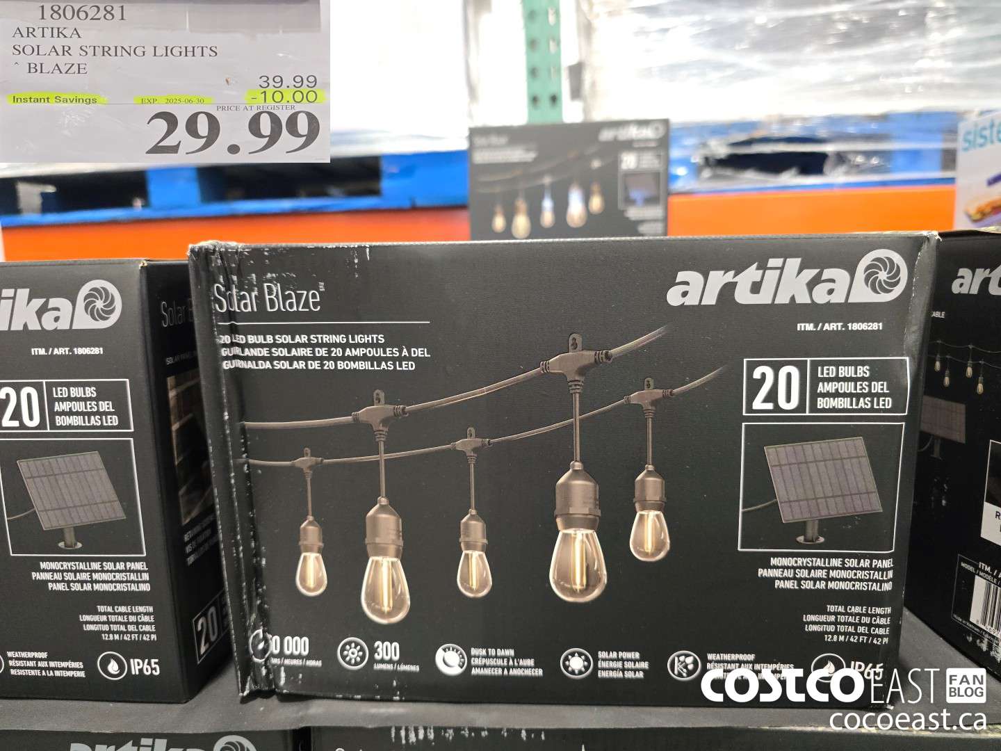 1806281 ARTIKA SOLAR STRING LIGHTS BLAZE ($10.00 INSTANT SAVINGS EXPIRES ON 2025-06-30) $29.99
