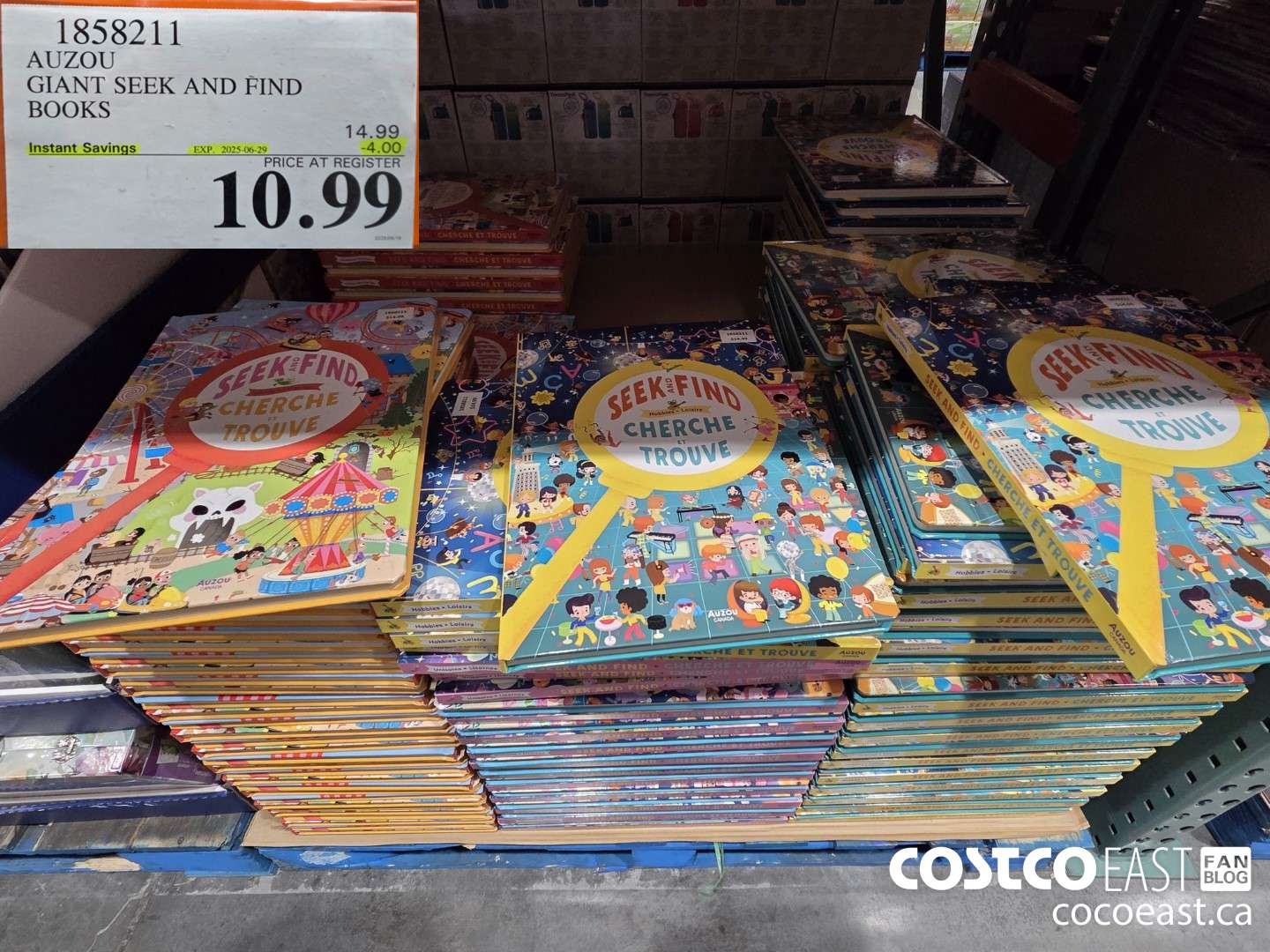 1858211 AUZOU GIANT SEEK AND FIND BOOKS ($4.00 INSTANT SAVINGS EXPIRES ON 2025-06-29) $10.99