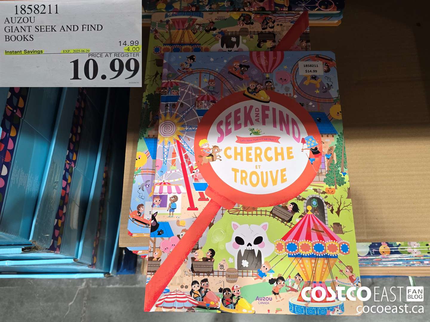 1858211 AUZOU GIANT SEEK AND FIND BOOKS ($4.00 INSTANT SAVINGS EXPIRES ON 2025-06-29) $10.99