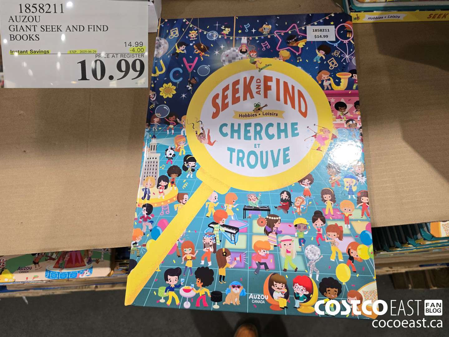 1858211 AUZOU GIANT SEEK AND FIND BOOKS ($4.00 INSTANT SAVINGS EXPIRES ON 2025-06-29) $10.99