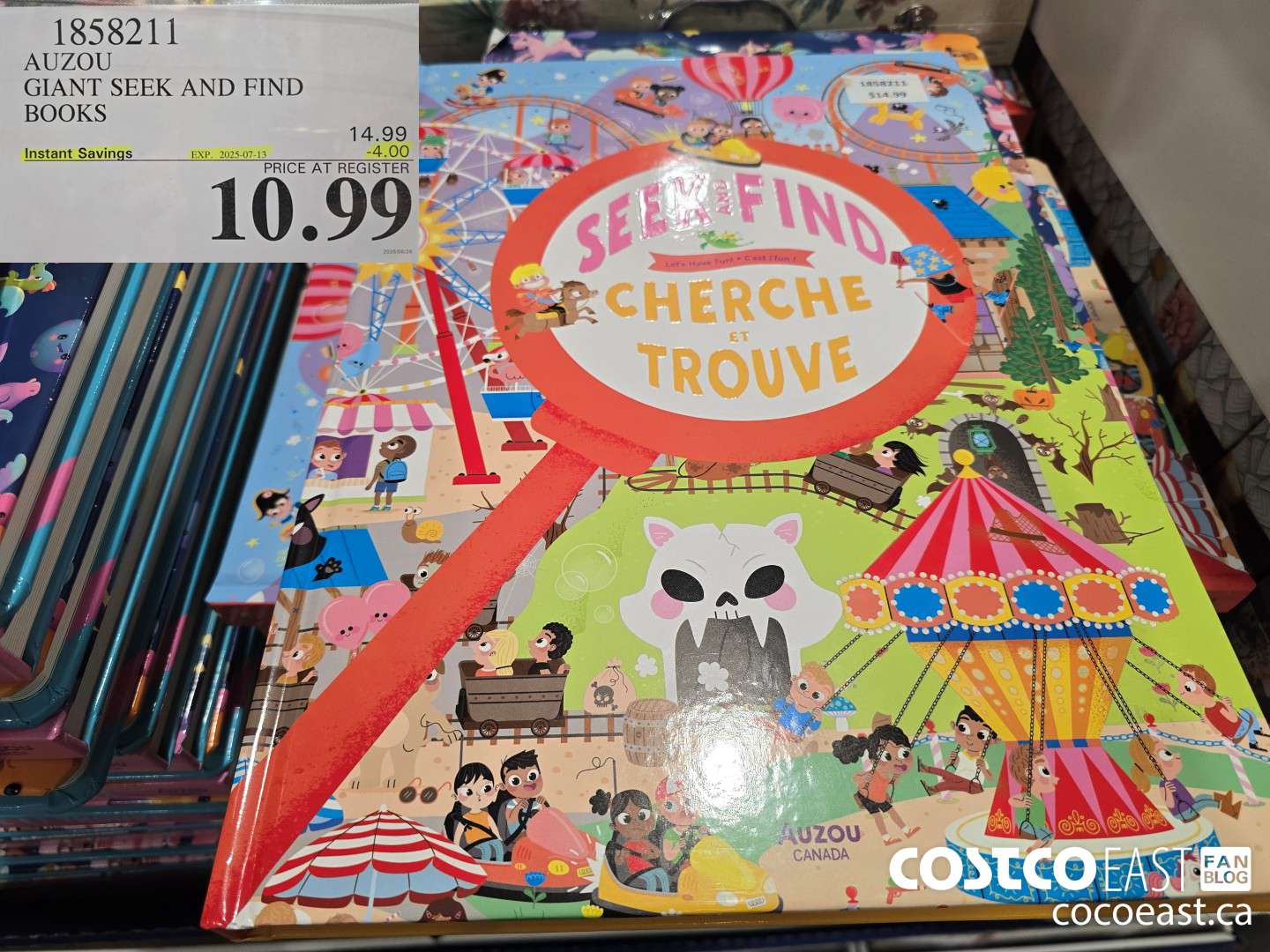 1858211 AUZOU GIANT SEEK AND FIND BOOKS ($4.00 INSTANT SAVINGS EXPIRES ON 2025-07-13) $10.99