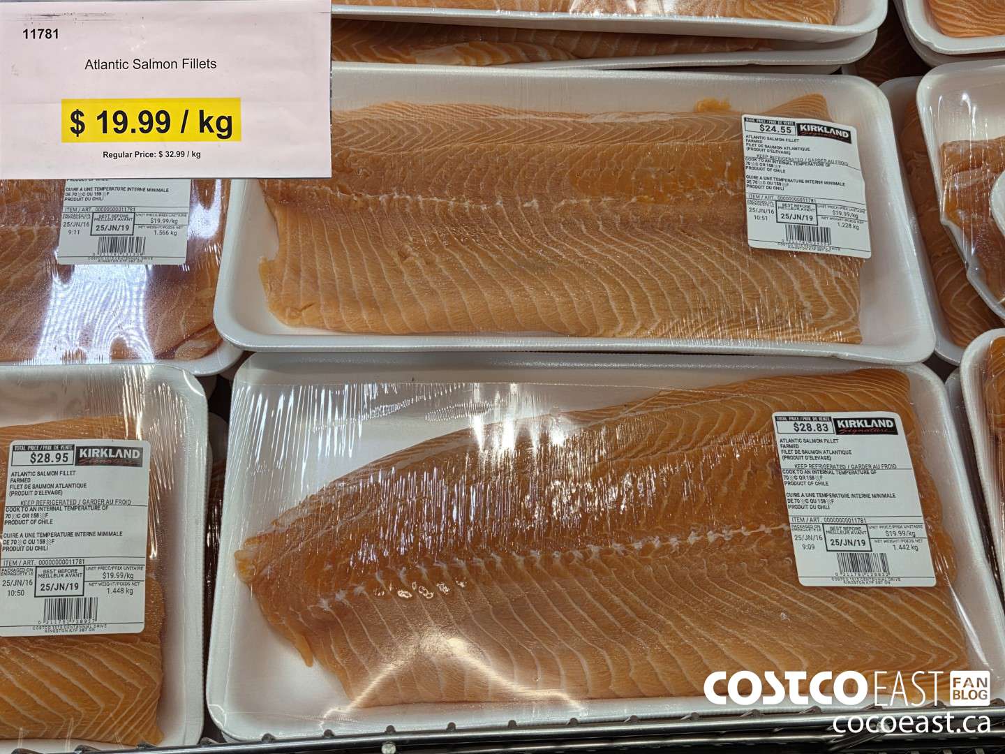11781 Atlantic Salmon Fillet ***DISCOUNT PER KG*** ($13.00 INSTANT SAVINGS) $19.99