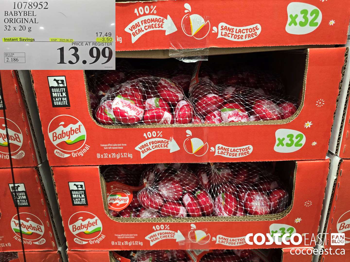 1078952 BABYBEL ORIGINAL 32x20g ($3.50 INSTANT SAVINGS EXPIRES ON 2025-06-15) $13.99