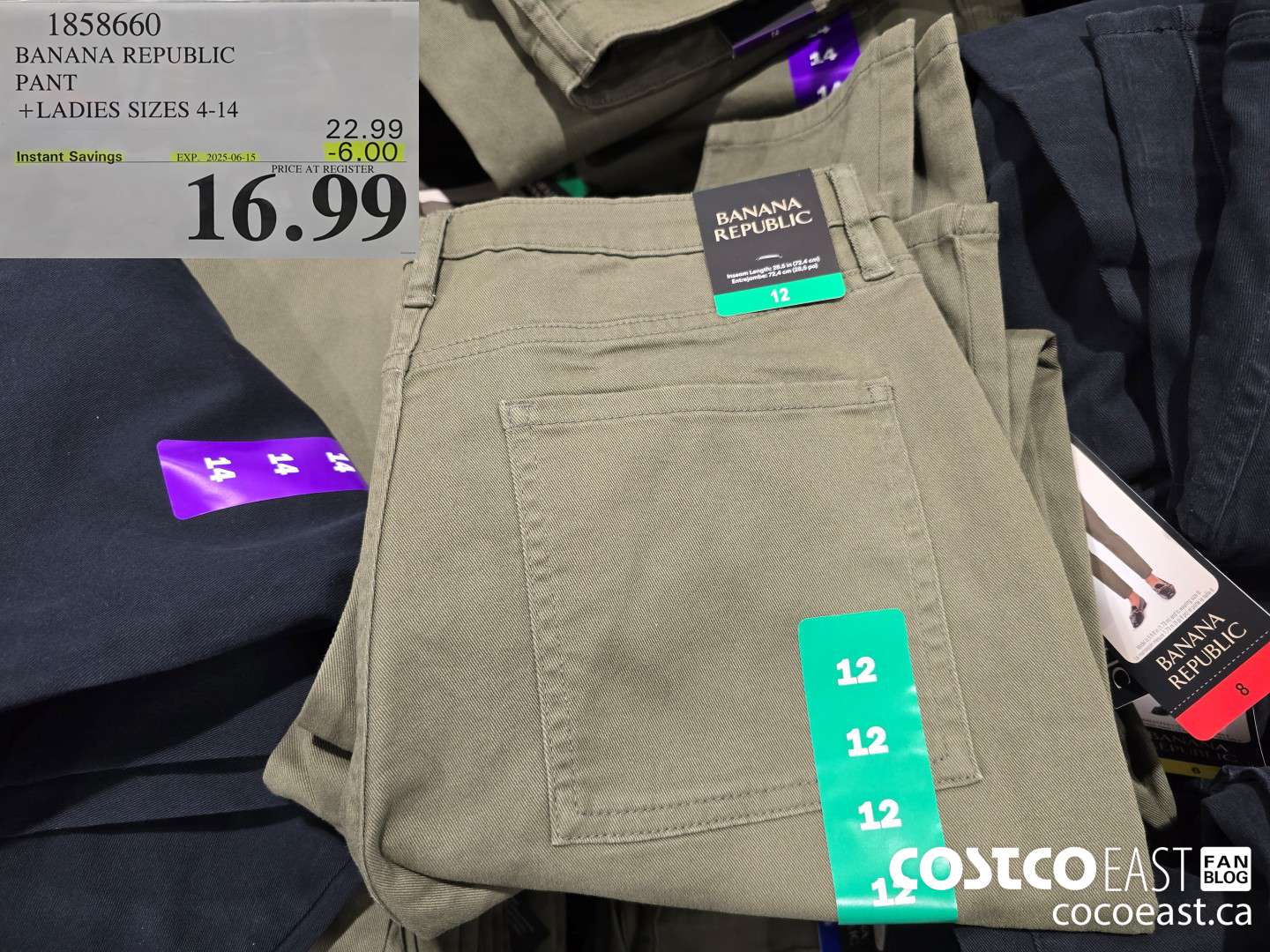 1858660 BANANA REPUBLIC PANT + LADIES SIZES 4-14 ($6.00 INSTANT SAVINGS EXPIRES ON 2025-06-15) $16.99