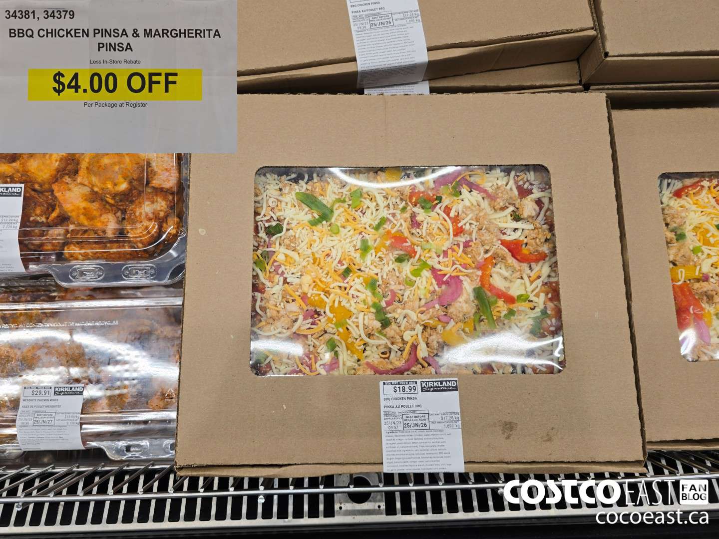 34381 BBQ CHICKEN PINSA & MARGHERITA PINSA ($4.00 INSTANT SAVINGS)