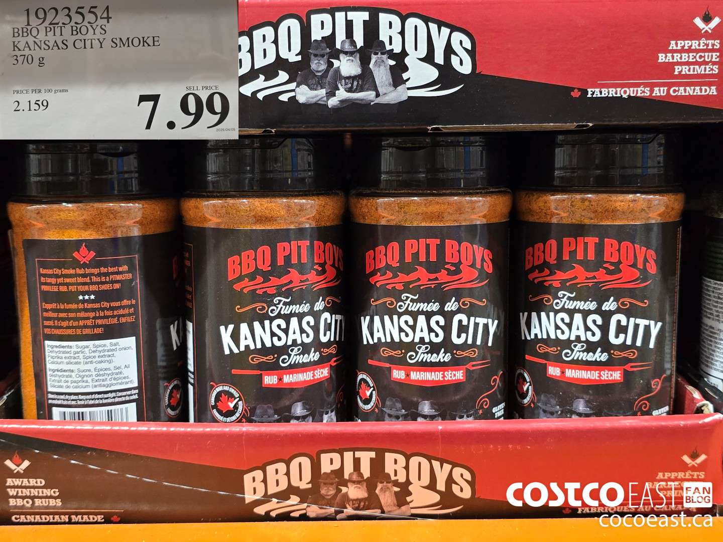 1923554 BBQ PIT BOYS KANSAS CITY SMOKE 370 G $7.99