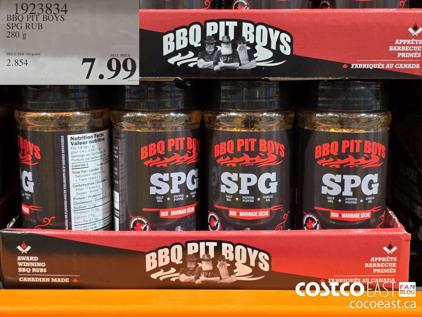 1923834 BBQ PIT BOYS SPG RUB 280 g $7.99