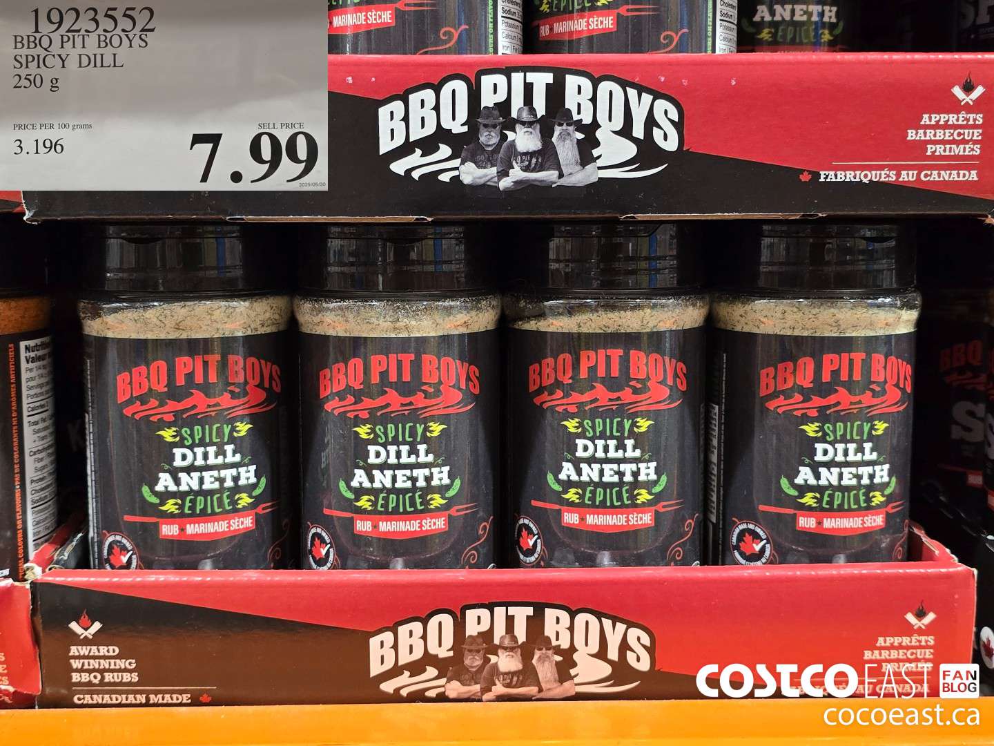 1923552 BBQ PIT BOYS SPICY DILL 250 g $7.99
