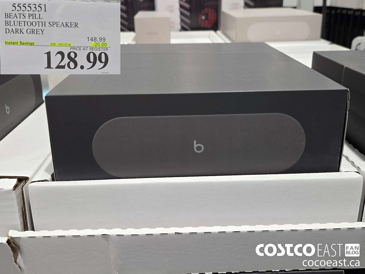 5555351 BEATS PILL BLUETOOTH SPEAKER DARK GREY ($20.00 INSTANT SAVINGS EXPIRES ON 2025-07-06) $128.99