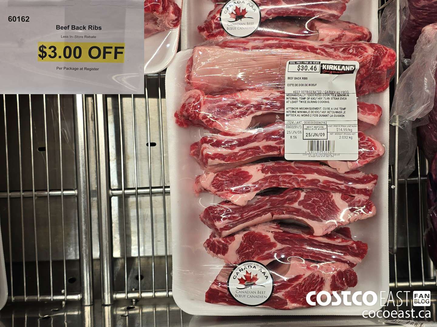 60162 BEEF BACK RIBS ($3.00 INSTANT SAVINGS)