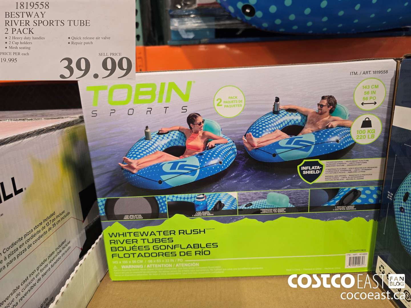 1819558 BESTWAY RIVER SPORTS TUBE 2 PACK $39.99