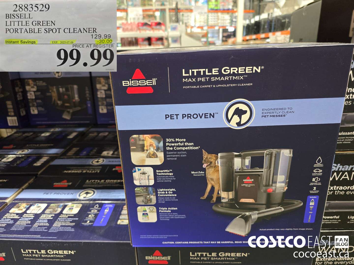 2883529 BISSELL LITTLE GREEN PORTABLE SPOT CLEANER ($30.00 INSTANT SAVINGS EXPIRES ON 2025-07-06) $99.99