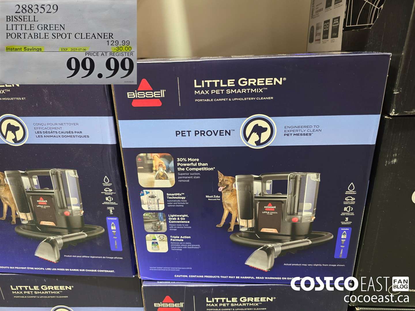 2883529 BISSELL LITTLE GREEN PORTABLE SPOT CLEANER ($30.00 INSTANT SAVINGS EXPIRES ON 2025-07-06) $99.99