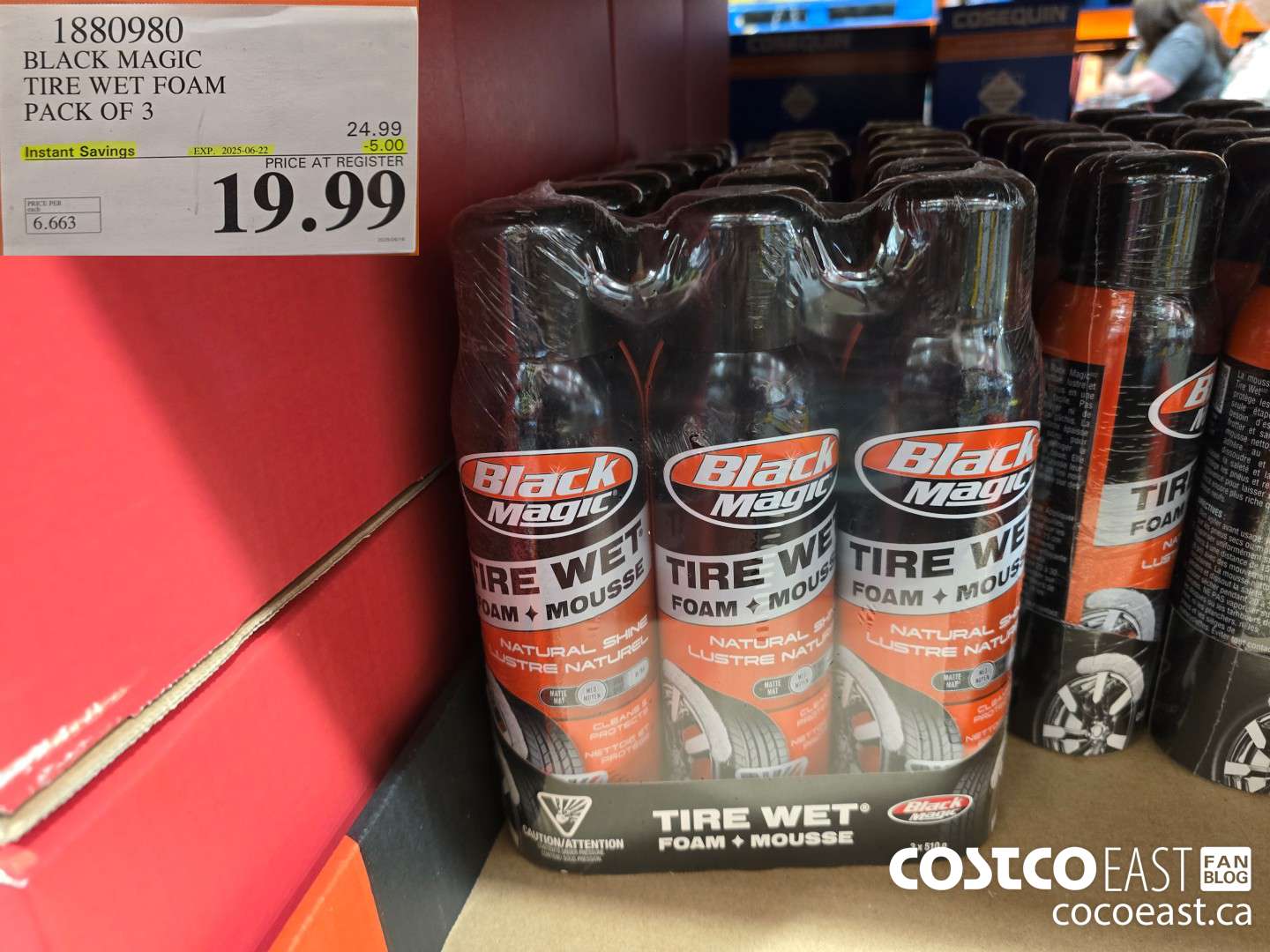 1880980 BLACK MAGIC WET SHINE TIRE FOAM PACK OF 3 x 510 G ($5.00 INSTANT SAVINGS EXPIRES ON 2025-06-22) $19.99