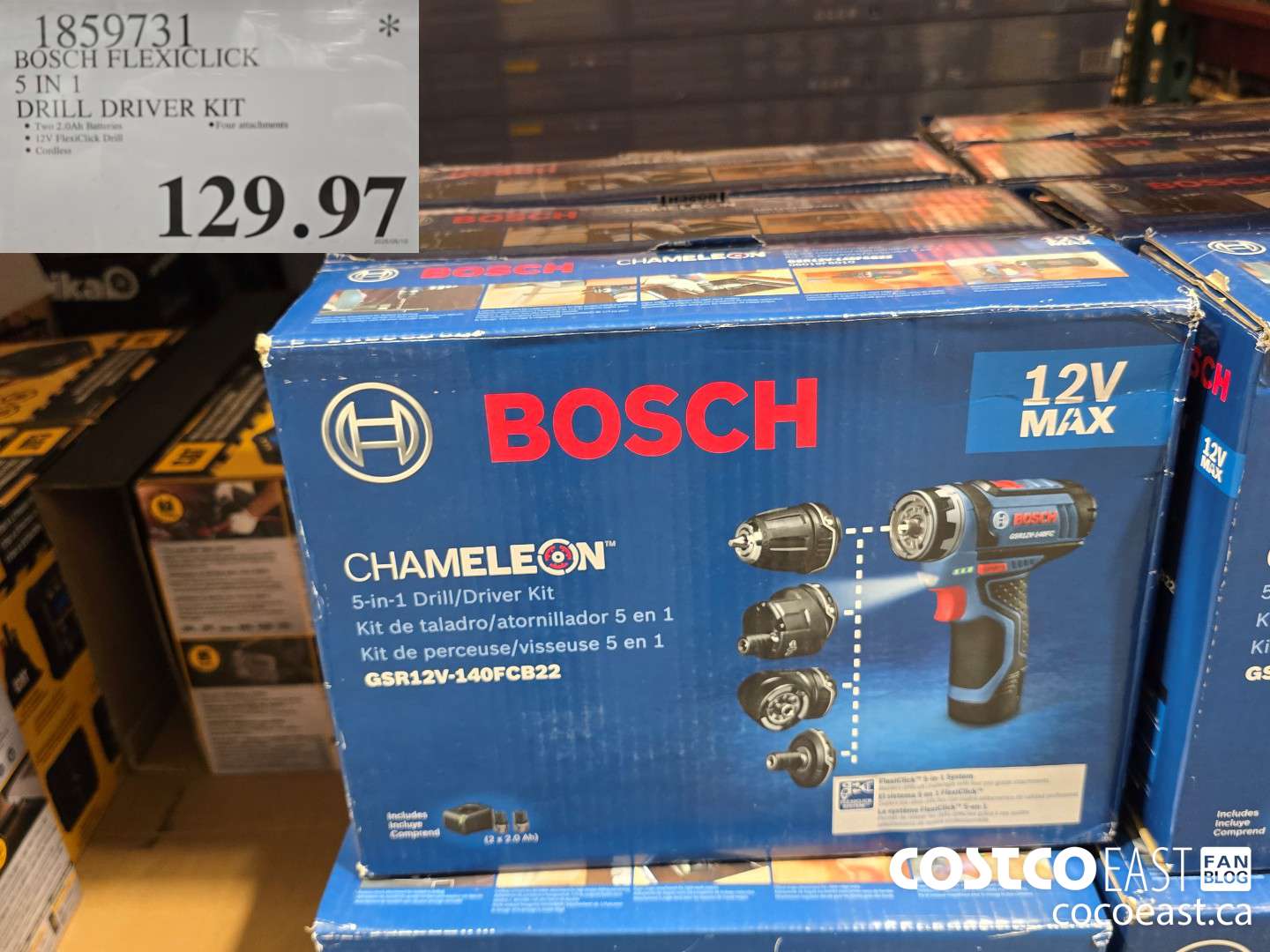 1859731 BOSCH FLEXICLICK 5 - IN - 1 DRILL DRIVER KIT $129.97